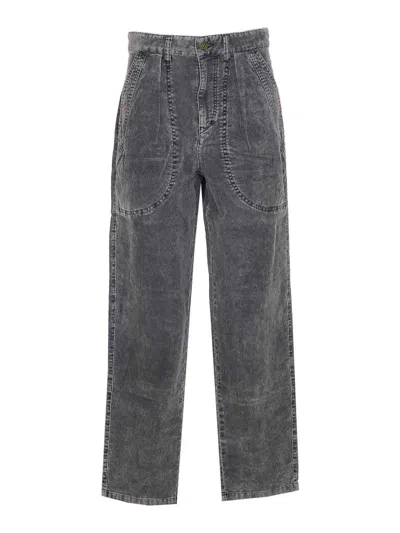 Isabel Marant Étoile Etoile Vintage Black Onyta Pants In Gray