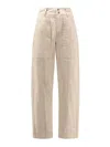 Isabel Marant Étoile Pantaloni Kiana In Denim In Neutral