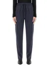 Isabel Marant Étoile Priska Pleated Prince Of Wales Checked Wool-blend Pants In Blue