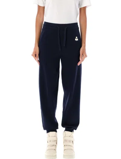 Isabel Marant Étoile Logo-embroidered Drawstring Track Pants In Black