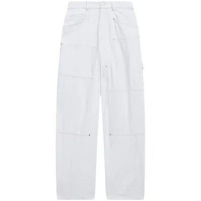 Isabel Marant Étoile Ruby High-rise Cotton Pants In White