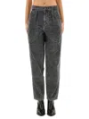 Isabel Marant Étoile Onyta Tapered Corduroy Jeans In Black