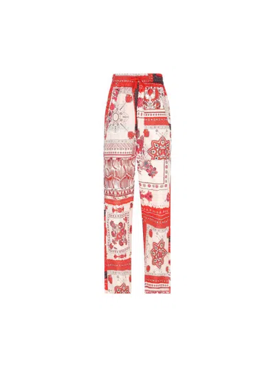 Isabel Marant Étoile Fedora Printed Cotton-voile Straight-leg Pants In Multi