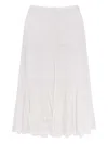 Isabel Marant Étoile Paoline Embroidered Midi Skirt In White