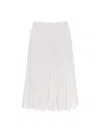 Isabel Marant Étoile Paoline Embroidered Midi Skirt In White