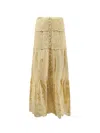Isabel Marant Étoile Paoline Organic Cotton Skirt In Brown