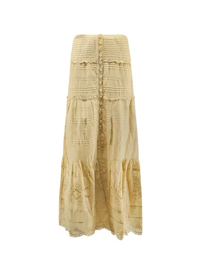 Isabel Marant Étoile Paoline Organic Cotton Skirt In Brown