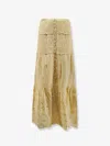 Isabel Marant Étoile Paoline Organic Cotton Skirt In Yellow