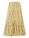Isabel Marant Étoile Paoline Tiered Maxi Skirt In Yellow