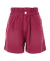 Isabel Marant Étoile Isabel Marant Etoile Tyrian Purple Cotton Ferdini Bermuda Shorts In Red
