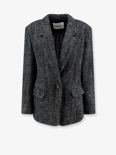 Isabel Marant Étoile Textured Singlebutton Blazer In Black