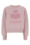 Isabel Marant Étoile Pastel Pink Cotton Blend Mobyli Sweatshirt In Neutral