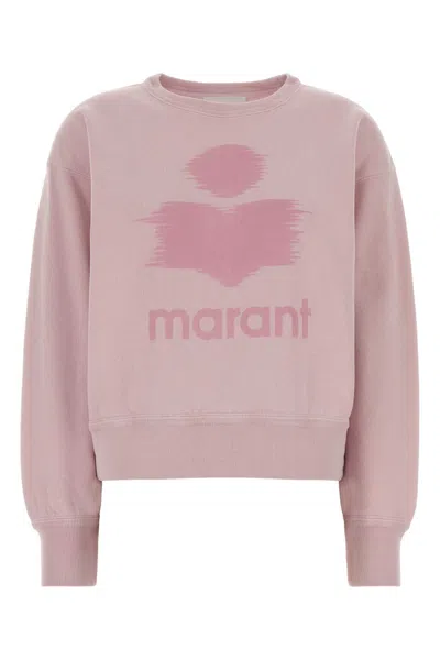 Isabel Marant Étoile Isabel Marant Etoile Pastel Pink Cotton Blend Mobyli Sweatshirt