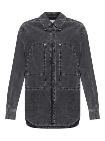 ISABEL MARANT ÉTOILE PATCH-POCKET CORDUROY SHIRT