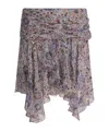 Isabel Marant Étoile Patterned Asymmetric Mini Skirt In Multi