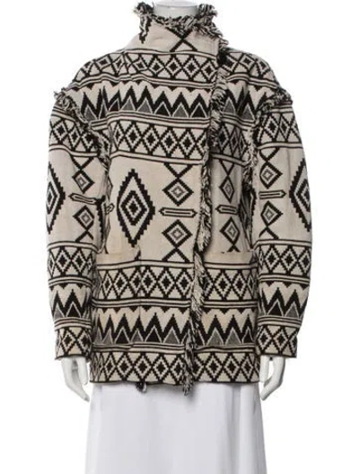 Pre-owned Isabel Marant Étoile Patterned Coat In Neutrals
