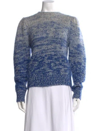 Pre-owned Isabel Marant Étoile Patterned Crew Neck Sweater In Blue