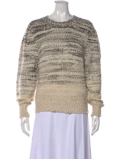 Pre-owned Isabel Marant Étoile Patterned Crew Neck Sweater In Neutrals