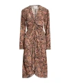 Isabel Marant Étoile Patterned Flared Skirt In Brown