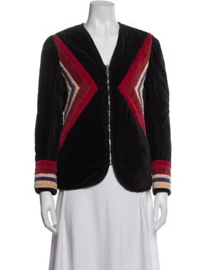 Pre-owned Isabel Marant Étoile Patterned Jacket In Black