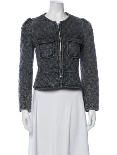 Pre-owned Isabel Marant Étoile Patterned Jacket In Gray