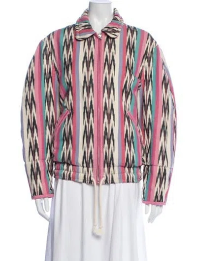 Pre-owned Isabel Marant Étoile Patterned Jacket In Pink