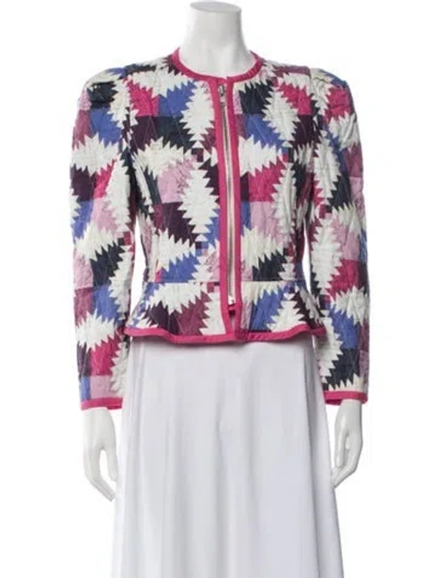 Pre-owned Isabel Marant Étoile Patterned Jacket In Pink