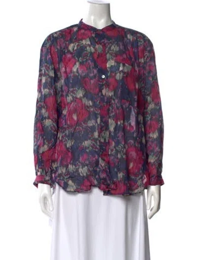 Pre-owned Isabel Marant Étoile Patterned Long Sleeve Blouse In Multi