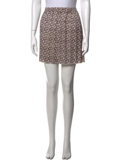 Pre-owned Isabel Marant Étoile Patterned Mini Skirt In Black