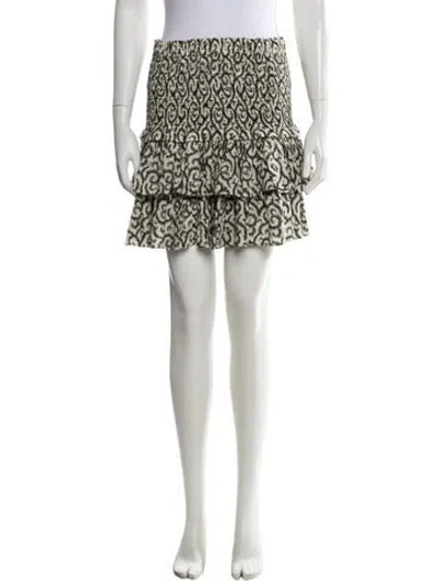 Pre-owned Isabel Marant Étoile Patterned Mini Skirt In Neutral
