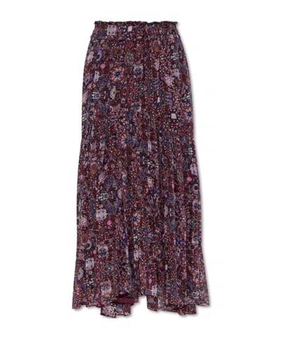 ISABEL MARANT ÉTOILE PLEATED FLORAL PRINT SKIRT