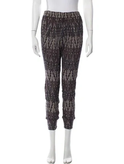 Pre-owned Isabel Marant Étoile Patterned Straight Leg Pants In Neutrals
