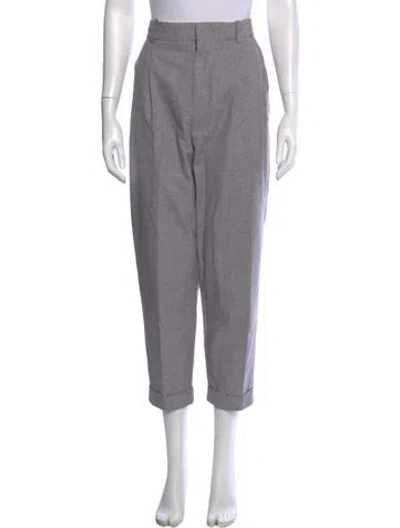 Pre-owned Isabel Marant Étoile Patterned Straight Leg Pants In Purple
