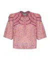 Isabel Marant Étoile Patterned Top In Purple