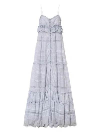 Isabel Marant Étoile Paule Ruffled Maxi Dress In Blue