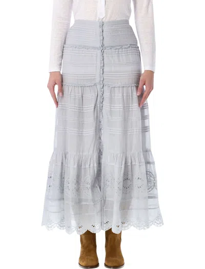 Isabel Marant Étoile Pauline Long Skirt In Blue