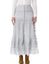 Isabel Marant Étoile Pauline Long Skirt In Blue