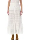Isabel Marant Étoile Pauline Long Skirt In White