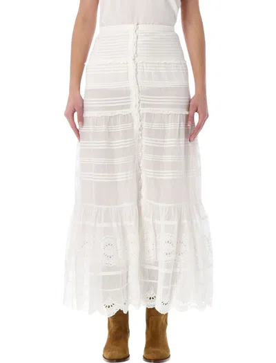 Isabel Marant Étoile Pauline Long Skirt In White