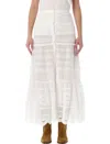 Isabel Marant Étoile Pauline Long Skirt In Neutral
