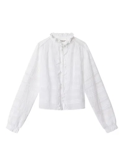 Isabel Marant Étoile Peline Ruffled Shirt In White