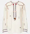 Isabel Marant Étoile Bluse Pelson In White Viscose In Ecru