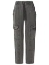 Isabel Marant Étoile 'peorana' Grey Cotton Pants In Black