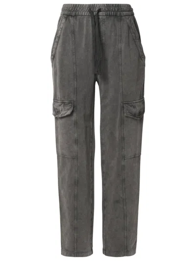 Isabel Marant Étoile 'peorana' Grey Cotton Pants In Black