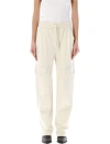 Isabel Marant Étoile Peorana Sweatpants In White