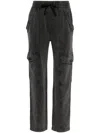 Isabel Marant Étoile Peorana Cotton Cargo Pants In Black