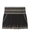 Isabel Marant Étoile Picadilia Cotton Mini Skirt In Black