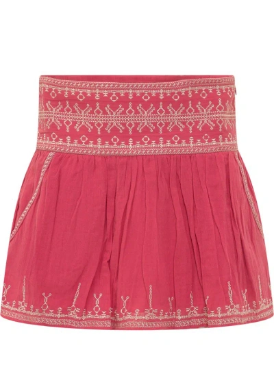 Isabel Marant Étoile Picadilia Pleated Skirt In Pink