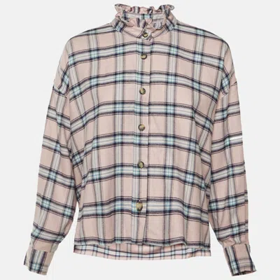 Pre-owned Isabel Marant Étoile Pink Checked Cotton Ilaria Shirt S