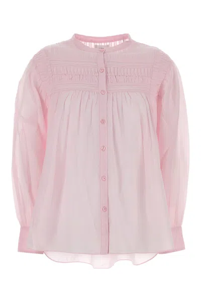 Isabel Marant Étoile Isabel Marant Etoile Women Pink Cotton Plalia Blouse